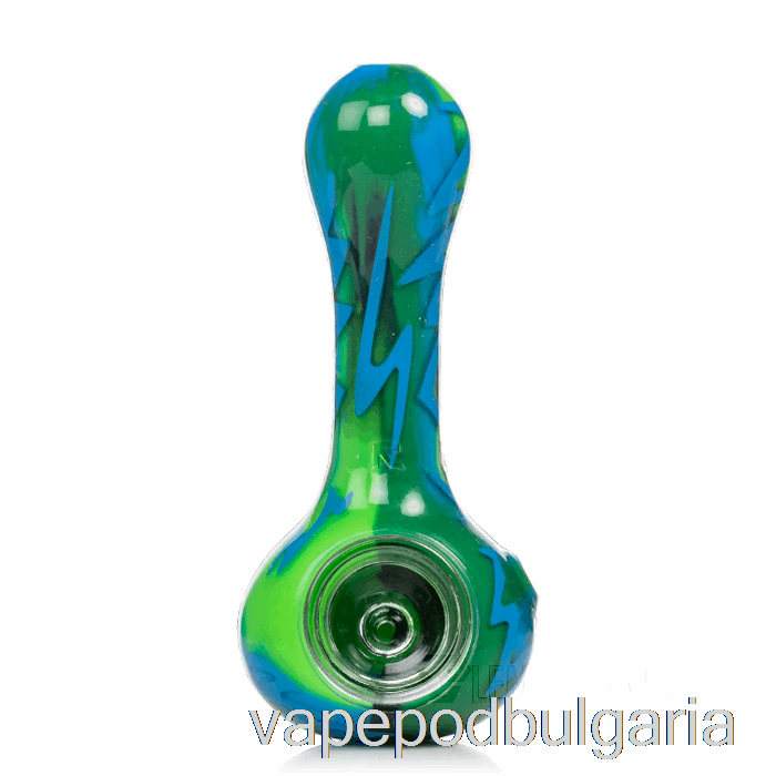 Vape Bulgaria Eyce Oraflex Switchback силиконова лъжица планета (черно / синьо / зелено / лайм зелено)